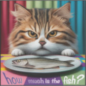 how much is the fish katze aufkleber (Vorderseite)