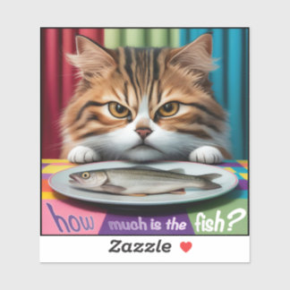 how much is the fish katze aufkleber