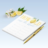 How Old Was The Bride Game Answer Sheet Notizblock