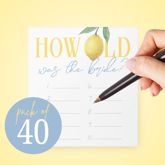 How Old Was The Bride Game Answer Sheet Notizblock