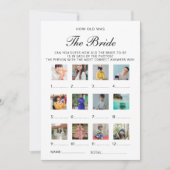 How Old Was The Bride Wedding Bridal Shower Game Einladung (Vorderseite)