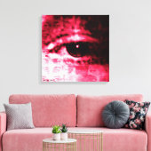 "How She Sees It" von Aleta ~ 18x18 Digital Collag Leinwanddruck (Insitu (Wohnzimmer))