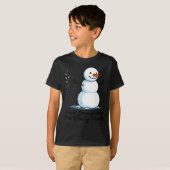 How Snowflakes Are Really Made Snowman Christmas J T-Shirt (Vorne ganz)