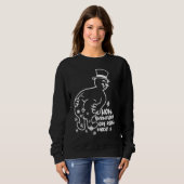How Snowflakes Are Really Made Snowman Christmas Sweatshirt (Vorne ganz)