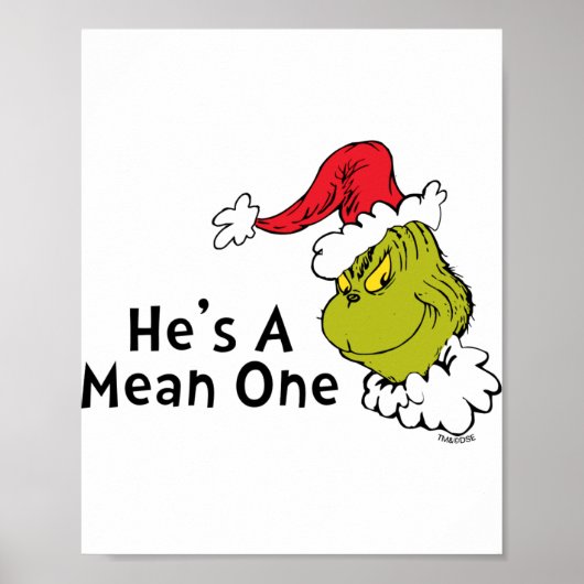 How Stole Christmas Hes A Mean One Poster (Vorne)