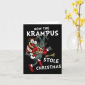 How The Krampus Stole Christmas Karte (Gelbe Blume)