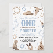 How the West Was One 1st Birthday Invite Einladung (Vorderseite)