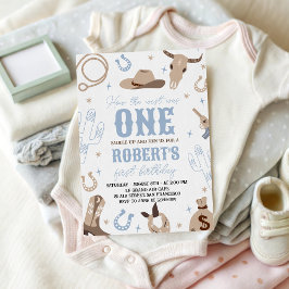 How the West Was One 1st Birthday Invite Einladung