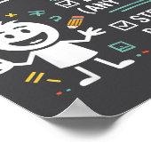 How To Be A Math Person Funny Teacher Student Pun Poster (Ecke)