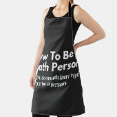 How To Be A Math Person Schürze (InSitu)