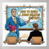 How to Build a $500 Billion Empire Retro Pop Art Poster (Vorne)