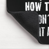 How To Bunt Don't Hit A Dinger Funny Baseball Mousepad (Ecke)