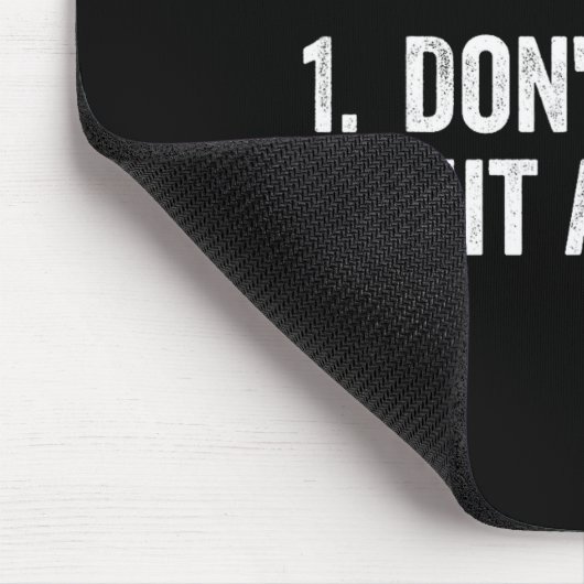 How To Bunt Don't Hit A Dinger Funny Baseball Soft Mousepad (Ecke)