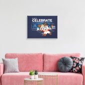 How to Celebrate a Goal With TAZ™ Leinwanddruck (Insitu (Wohnzimmer))