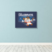 How to Celebrate a Goal With TAZ™ Leinwanddruck (Insitu (Holzboden))