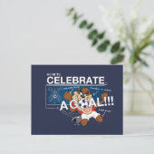 How to Celebrate a Goal With TAZ™ Postkarte (Stehend Vorderseite)