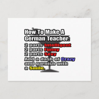 How To Make a German Teacher Postkarte
