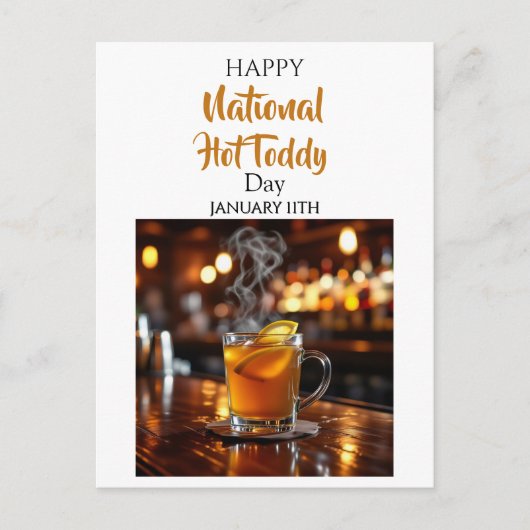 How to Make a Hot Toddy Recipe Card Postkarte (Vorderseite)