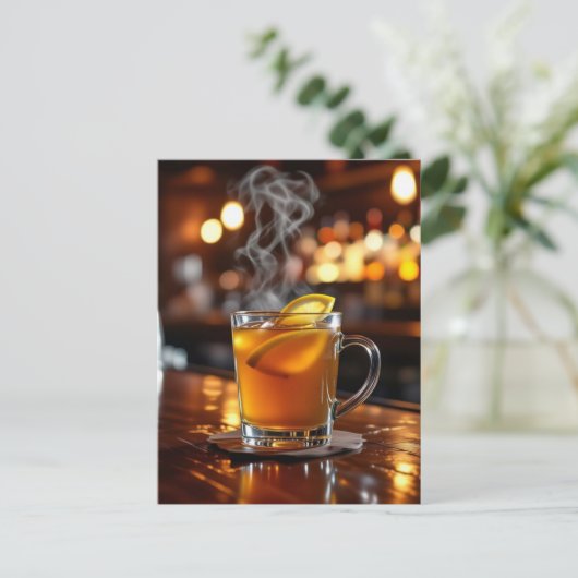 How to Make a Hot Toddy Recipe Card Postkarte (Stehend Vorderseite)