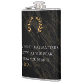 How You Bear It - Seneca Stoic Philosophy Quote Flachmann (Links)