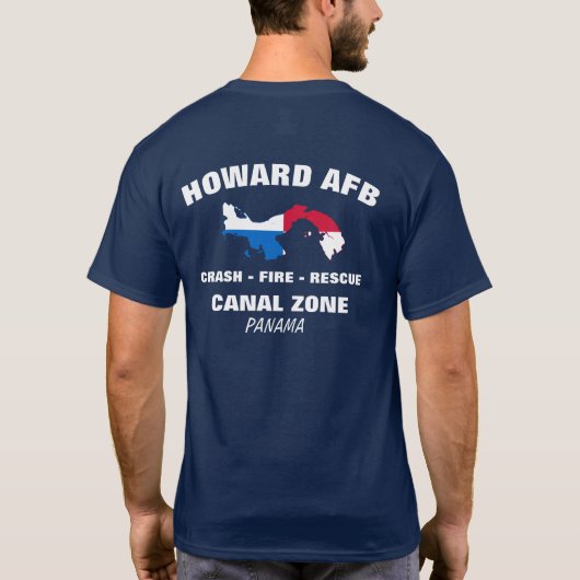 HOWARD AFB CRASH FIRE RESCUE PANAMA T-Shirt (Rückseite)