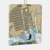 Howard Beach New York City Chart Keramikornament (Rechts)