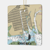 Howard Beach New York City Chart Keramikornament (Links)