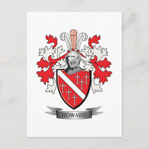 Howard Coat of Arms Postkarte