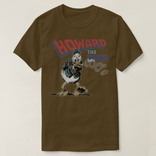 Howard der Ente verblasste und bekümmerte sich T-Shirt (Design vorne)