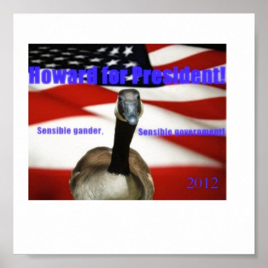 Howard für den Präsidenten 2012 Poster (Vorne)