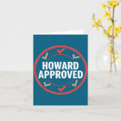 Howard genehmigt karte (Gelbe Blume)