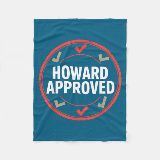 Howard genehmigte fleecedecke (Vorderseite)