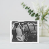 Howard Hughes in Spruce Gänse Holzgegossenes Flugz Postkarte (Stehend Vorderseite)