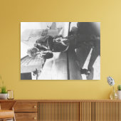 Howard Hughes Pilot Boarding Flugzeug in vollem Um Leinwanddruck (Insitu (Wohnzimmer))