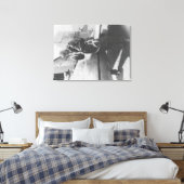 Howard Hughes Pilot Boarding Flugzeug in vollem Um Leinwanddruck (Insitu (Schlafzimmer))