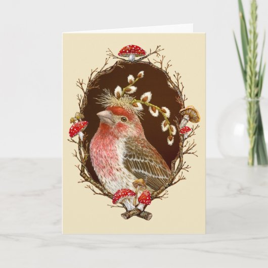 Howard in der Zweig-/Pilzgrenzkarte Dankeskarte (Vorderseite)