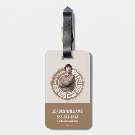 Howard Info Graphic Gepäckanhänger (Rückseite vertikal)