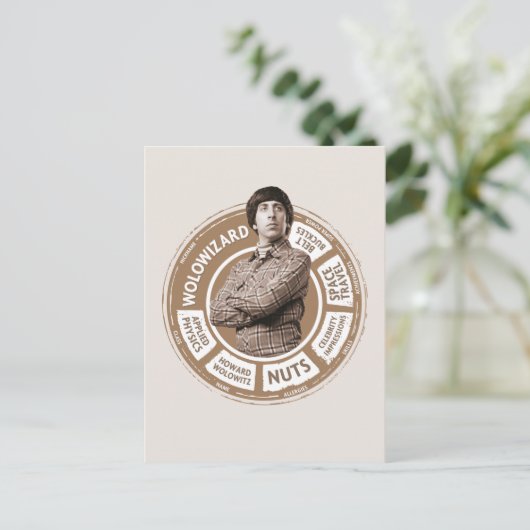 Howard Info Graphic Postkarte (Stehend Vorderseite)