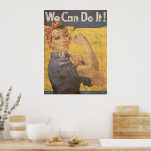 Howard Miller We Can Do It Rosie the Riveter Poster (Küche)