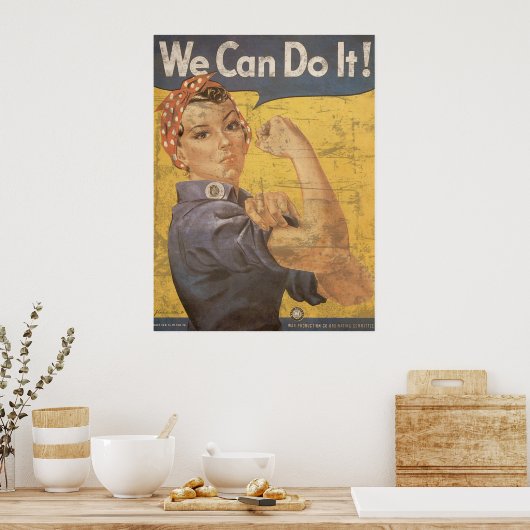 Howard Miller We Can Do It Rosie the Riveter Poster (Küche)