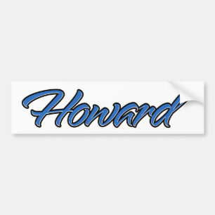 Howard Name blue Aufkleber Sticker Autoaufkleber