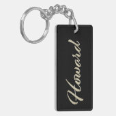 Howard Name whitegold Schlüsselanhänger Anhänger (Vorderseite links)