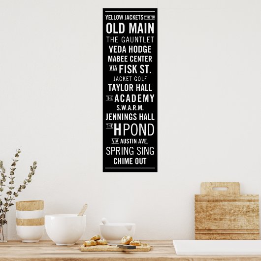 Howard Payne Subway Sign Poster (Küche)