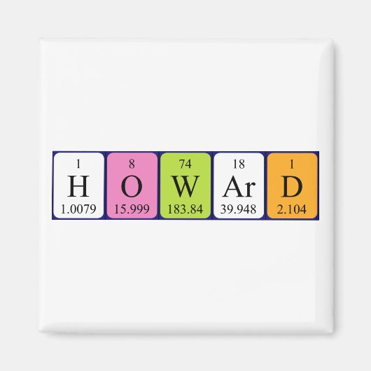Howard Periodenmagnet Magnet (Vorne)