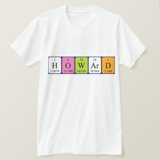 Howard Periodenname Shirt (Design vorne)