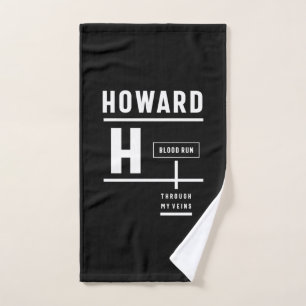 Howard Personalisiert Name Birthday Gift Handtuch