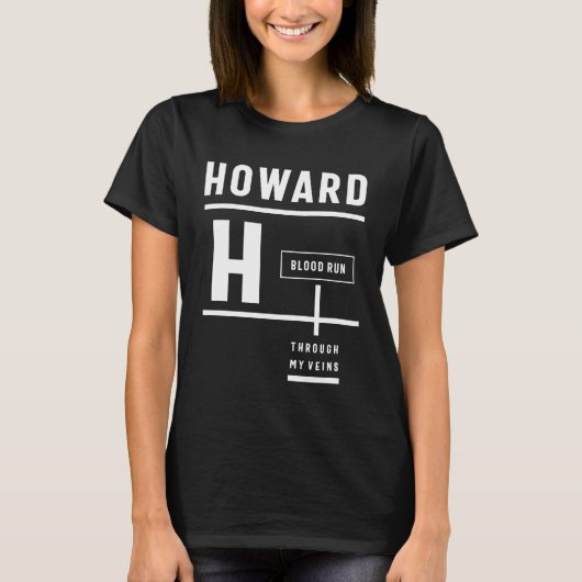 Howard Personalisiert Name Birthday Gift T-Shirt (Vorderseite)