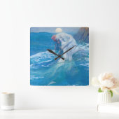 Howard Pyle - Die Meerjungfrau Quadratische Wanduhr (Zuhause)