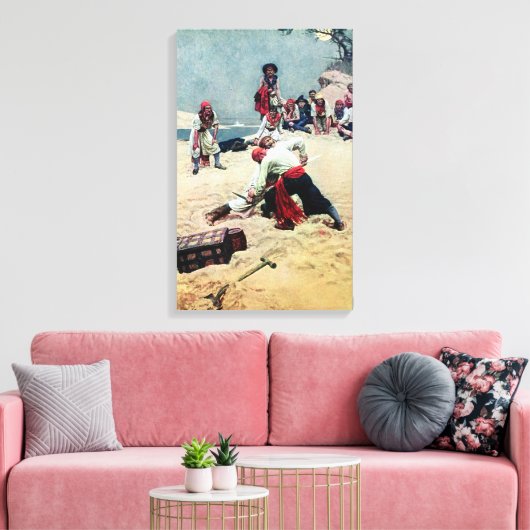 Howard Pyle Who soll Kapitän sein Leinwanddruck (Insitu (Wohnzimmer))