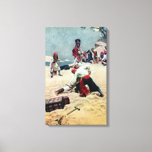 Howard Pyle Who soll Kapitän sein Leinwanddruck